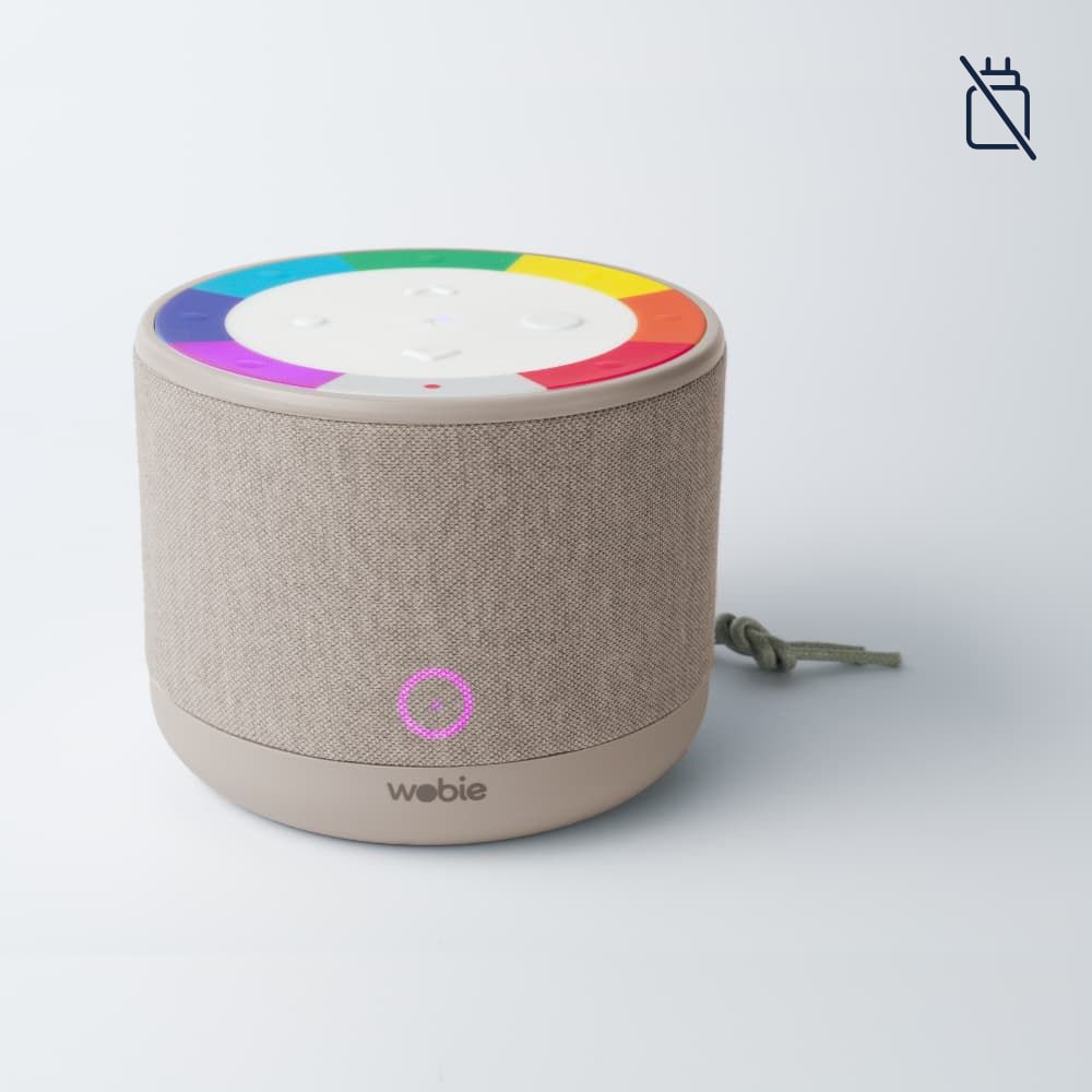 wobie box Grey – Musikbox für Kinder mit Spotify – wobie box